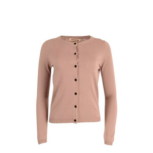 CUSTOMMADE Dagmarine Tan Beige Button Down Danish Design Cardigan Sweater‎